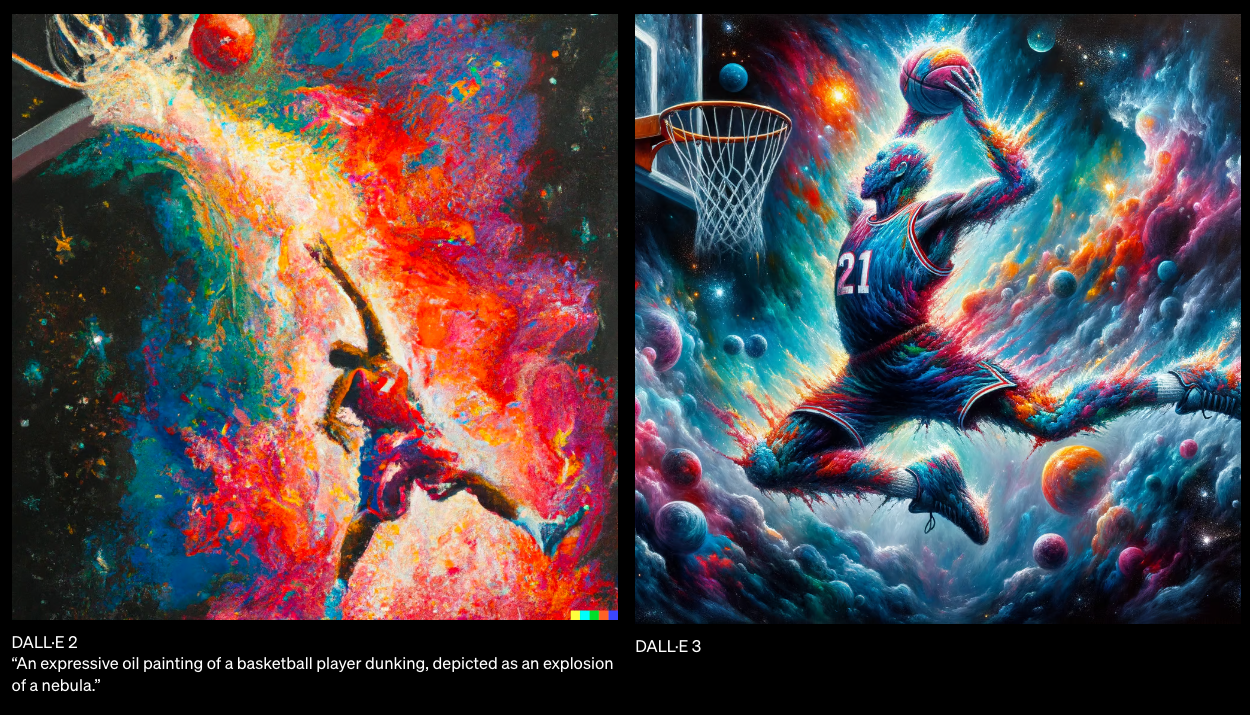 DALL-E 2 Vs. DALL-E 3, image by OpenAI