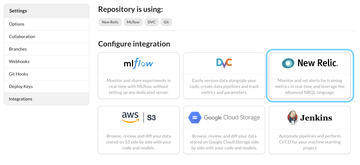 Integration page