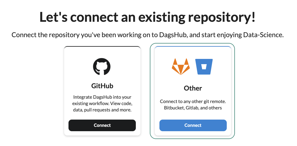Connect a repo