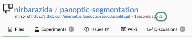 Sync button